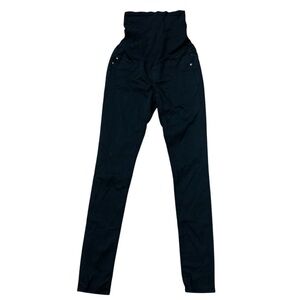 NWT Adriano Goldschmied Black Maternity The Legging Super Skinny Jeans Size 26